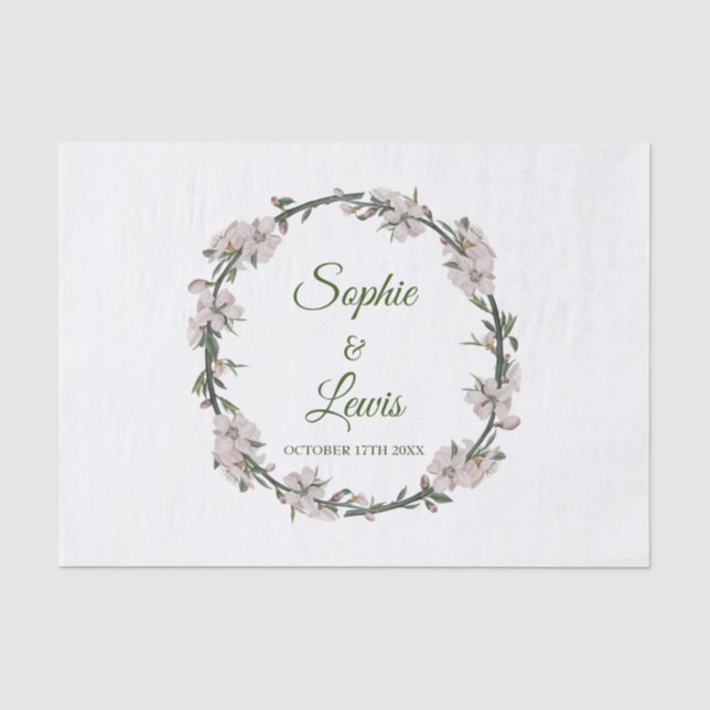 Floral Wreath Seidenpapier (Vorderseite)