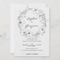 Floral Wreath | Sketch Peony Wedding Celebration