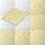 Floral Wreaths With Rose Centers Pattern Fliese<br><div class="desc">This is a digitally enhanced print derived from a vintage 1905 to 1915 foliate medallions and floral wreaths with rose centers pattern. You can easily customize the background color. Great for backsplashes.</div>