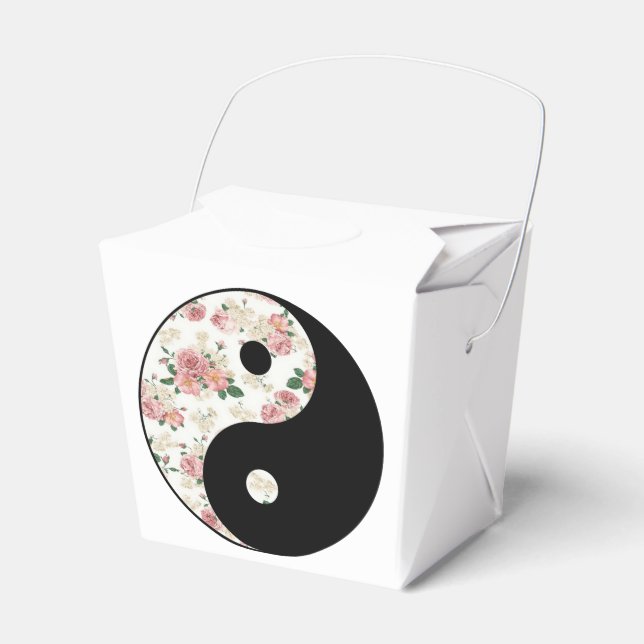 Floral Yin und Yang Geschenkschachtel (Vorderseite)