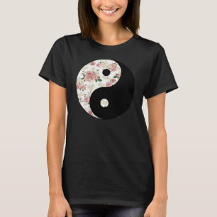Floral Yin und Yang T-Shirt