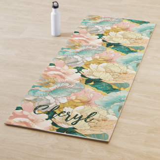 floral yogamatte