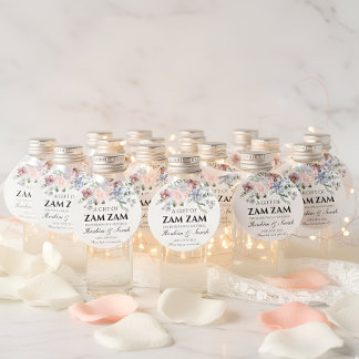 Floral Zamzam-Wasser-Nikah-Muslim-Hochzeitsgeschen Geschenkanhänger