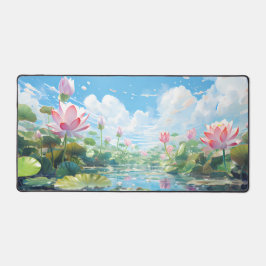 Floral Zen Schreibtischunterlage