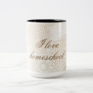 Floral Zwei Töne Zweifarbige Tasse