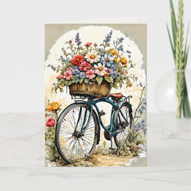 FLORALBIKE BLANK ALL-OCCASION CARD DANKESKARTE (Vorderseite)