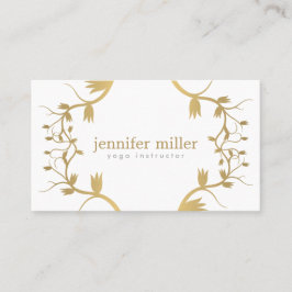 FLORALBRANCHEN IN GOLD VISITENKARTE