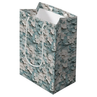 Florale 3D-Keramikfliesen 109/144 Mittlere Geschenktüte
