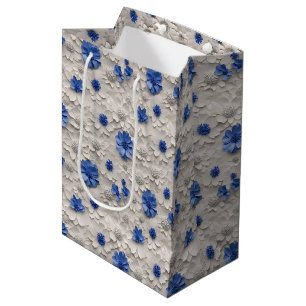 Florale 3D-Keramikfliesen 28/144 Mittlere Geschenk Geschenktüte