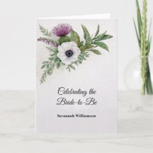 Florale Distel-Brautparty