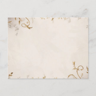 florale Einladung Postkarte