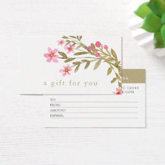 Florale elegante Wasserfarbe-Schönheits-Geschenkgu