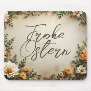 Florale Eleganz - Frühlingshafte Ostergrüße Mousepad