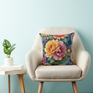 🌸 Florale Eleganz-Wurfkissen 🌸 Kissen