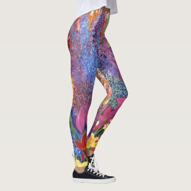 Florale Explosion Leggings_akverrückt Leggings (Rechts)