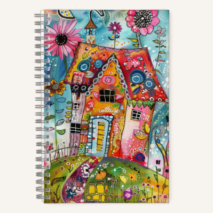 *~* Florale Fantasie Whimsical AN1 Fröhliche Farb Notizbuch