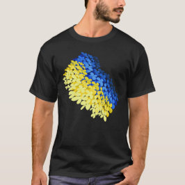 Florale Flagge der Ukraine T-Shirt