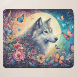Florale Geist: Der Wolf in Blüte Sherpadecke