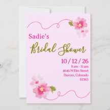 Florale Hochzeitseinladung