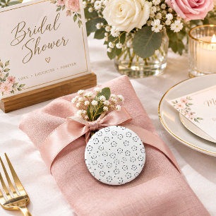 Florale Hochzeitsknöpfe Benutzerdefinierte Hochz Button