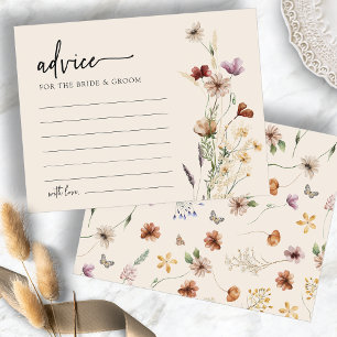 Florale Hochzeitsratgeberkarte