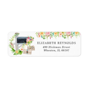 Florale Hochzeitsshower per Post   Absenderadresse