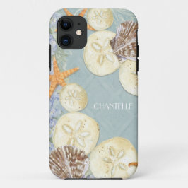 Florale Hütte von den Muscheln Name des Strandes Case-Mate iPhone Hülle
