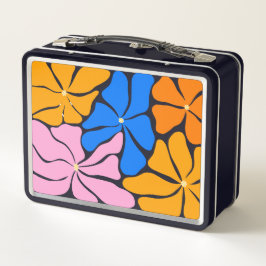Florale Illustration Metall Brotdose