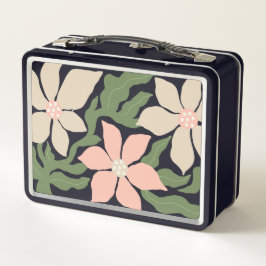 Florale Illustration Metall Brotdose
