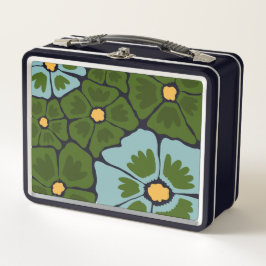Florale Illustration Metall Brotdose