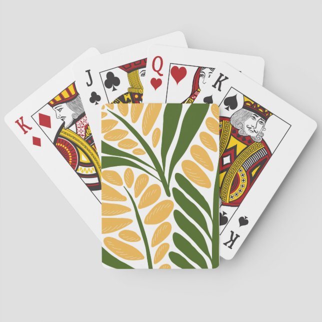 Florale Illustration Spielkarten (Rückseite)