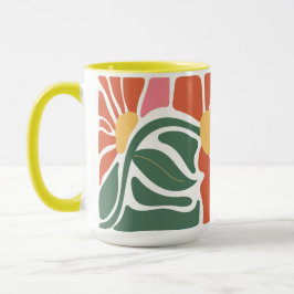Florale Illustration Tasse