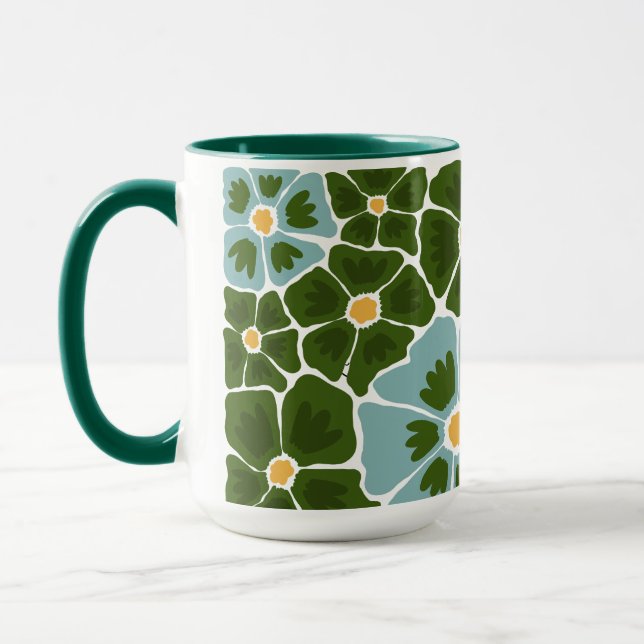 Florale Illustration Tasse (Links)