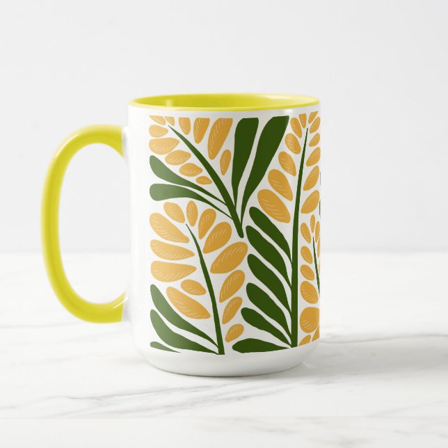 Florale Illustration Tasse (Links)