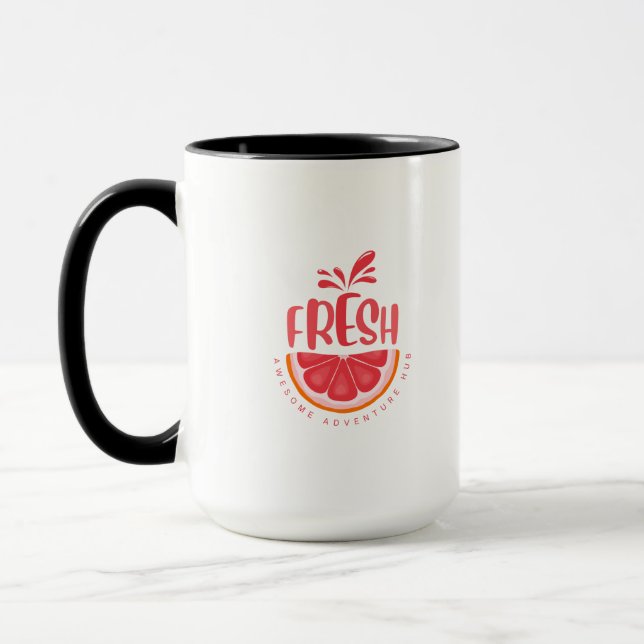 Florale Illustration Tasse (Links)