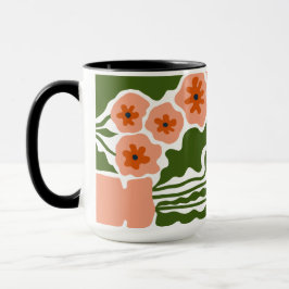 Florale Illustration Tasse