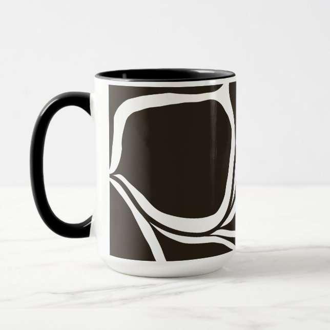 Florale Illustration Tasse (Links)