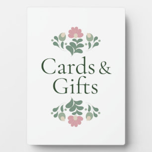 Florale Karten & Geschenke Hochzeitsschild Fotoplatte