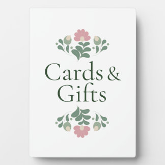 Florale Karten & Geschenke Hochzeitsschild Fotoplatte