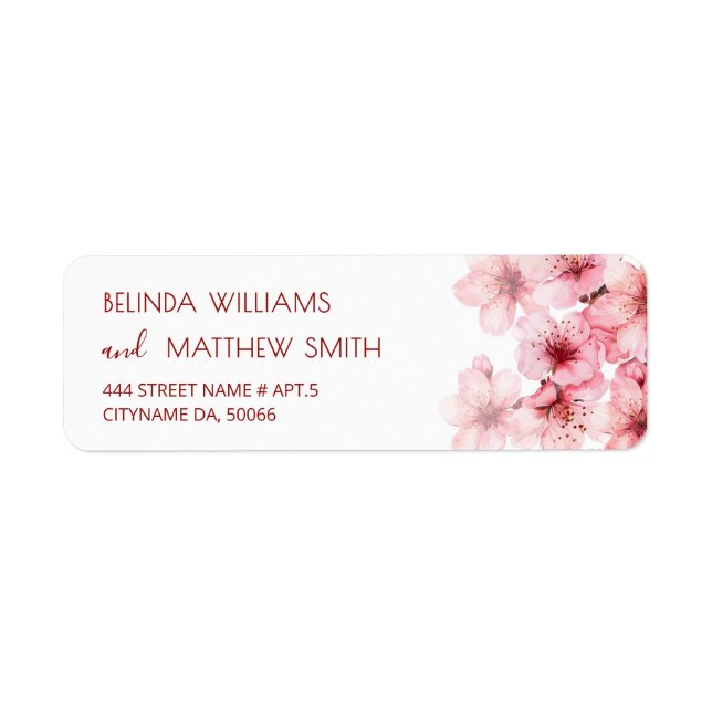Florale Kirschblüten Rosa Weiß | Hochzeit (Vorne)