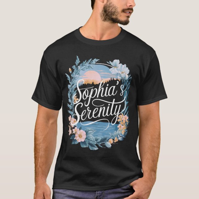 Florale Landschaft "Sophia's Serenity" T - Shirt - (Vorderseite)