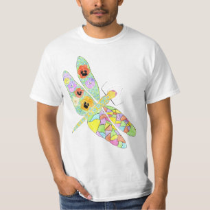 Florale Libelle T-Shirt