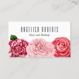 florale Makeup artist / salon trendige Visitenkart Visitenkarte