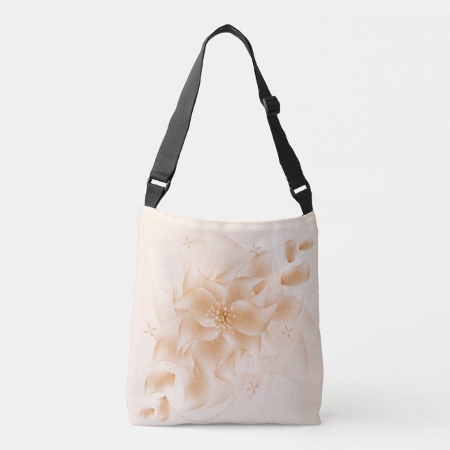 florale Moderne Tragetaschen Mit Langen Trägern (Vorderseite)