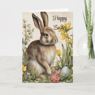 Florale Ostergrüße Dankeskarte