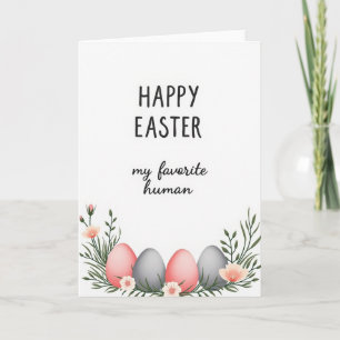 Florale Ovale Frühlingskarte Karte