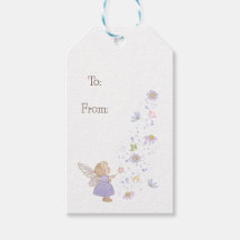 Florale Pixie-Gift-Tags