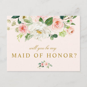 florale rose serez-vous ma carte de servante d'hon