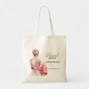 Florale Rosen-Aquarell-Brautkleid-Kollektion Tragetasche