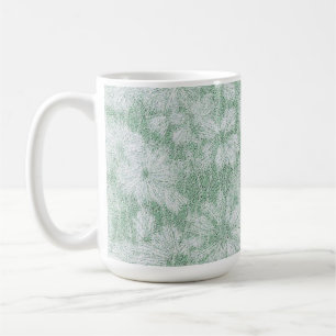 Florale Samtgrüne Gänseblümchen Kaffeetasse